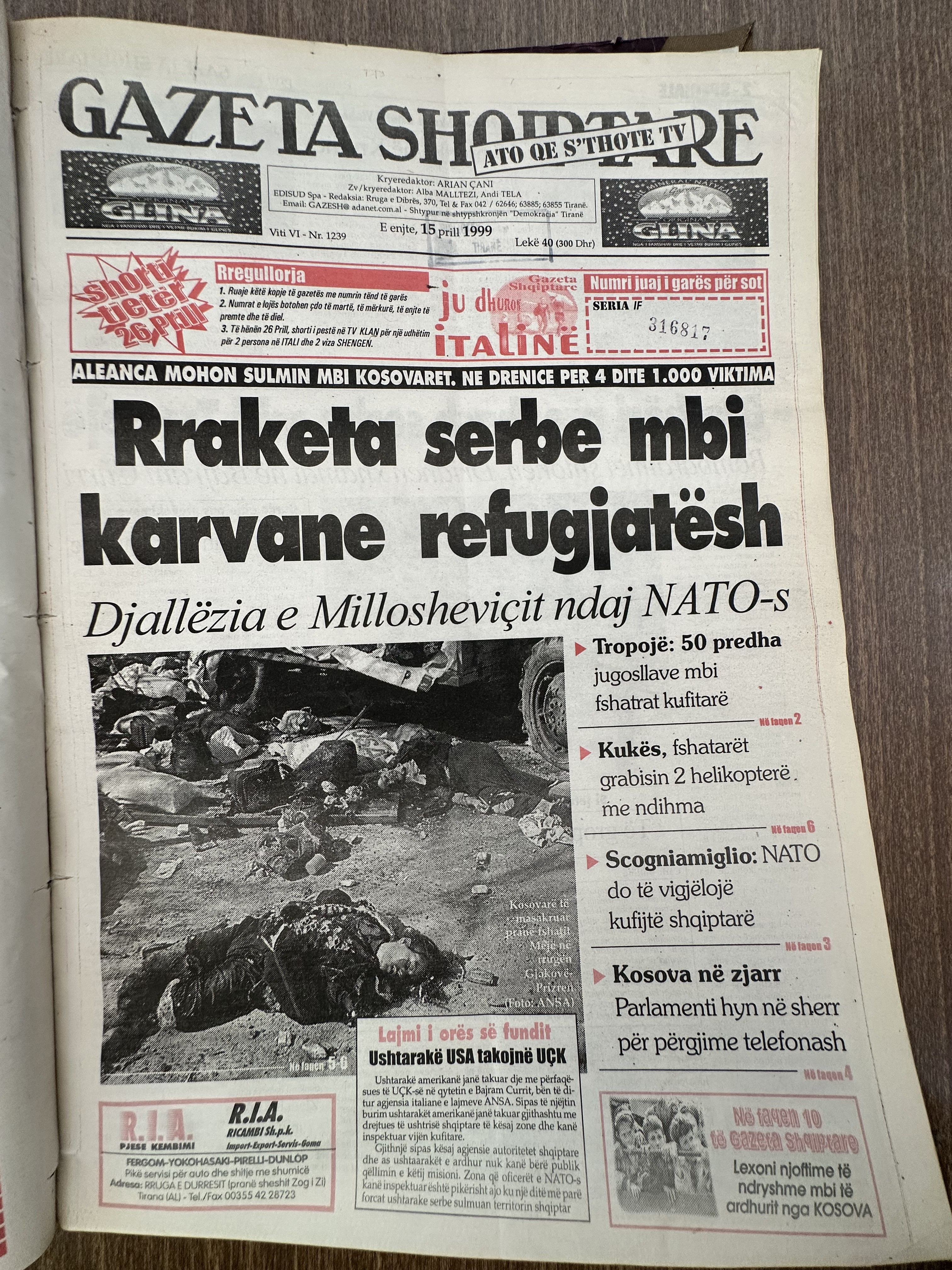 Gazeta Shqiptare 1999-04-15